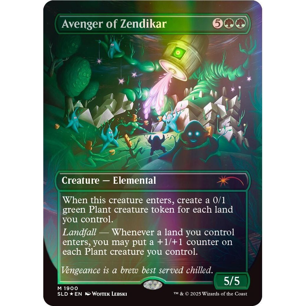 Image for Avenger of Zendikar (Double Rainbow Foil) (1900) (SLD) - Magic: The Gathering