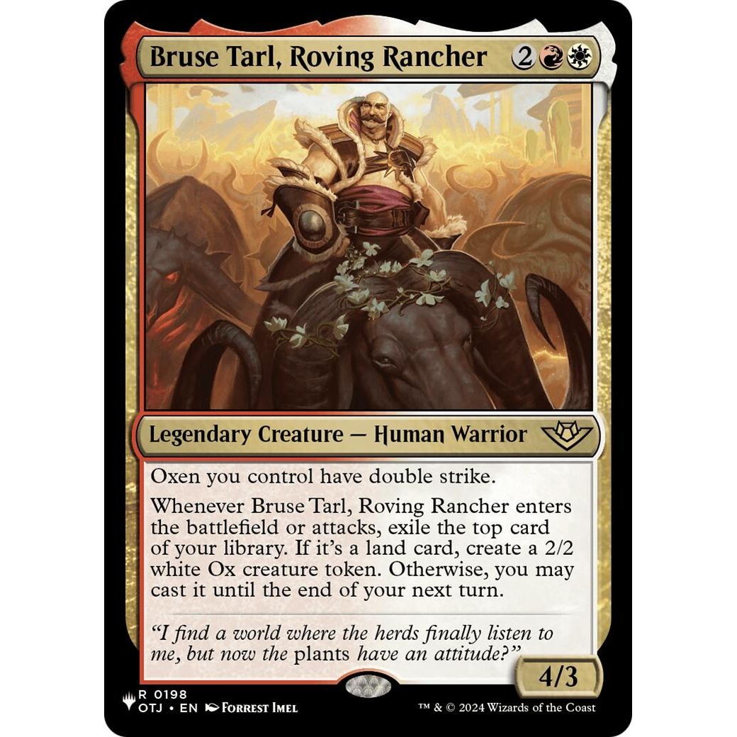 Image for Bruse Tarl, Roving Rancher (198) (LIST) - Magic: The Gathering