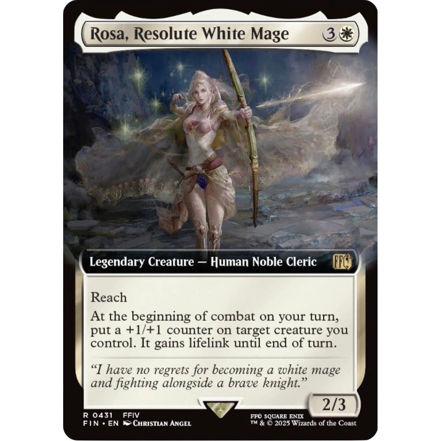 Image for Rosa, Resolute White Mage (Extended Art) (431) (FIN) - Magic: The Gathering