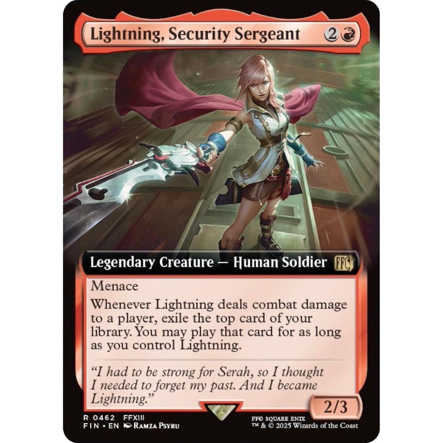 Image for Lightning, Security Sergeant (Extended Art) (462) (FIN) - Magic: The Gathering