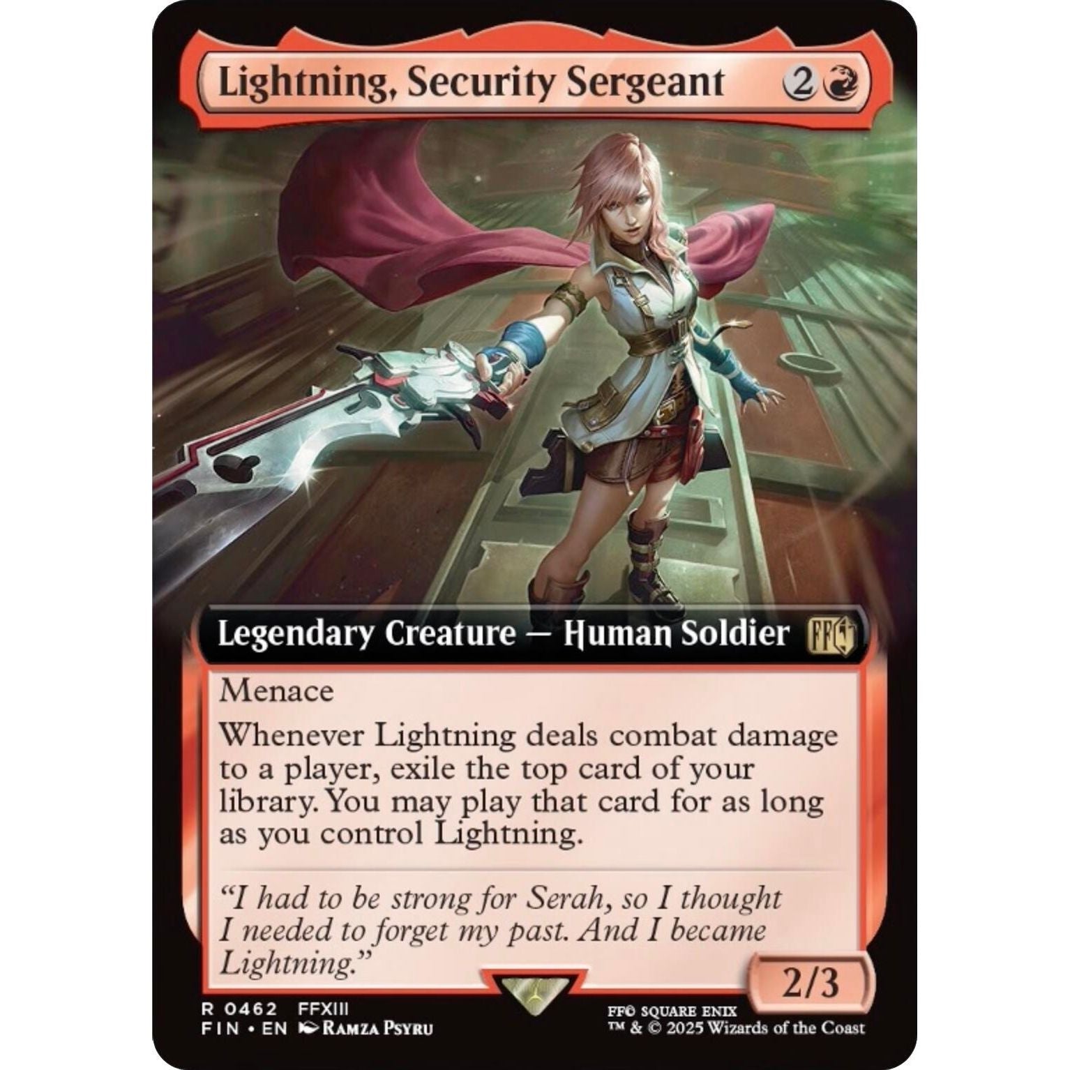 Image for Lightning, Security Sergeant (Extended Art) (462) (FIN) - Magic: The Gathering
