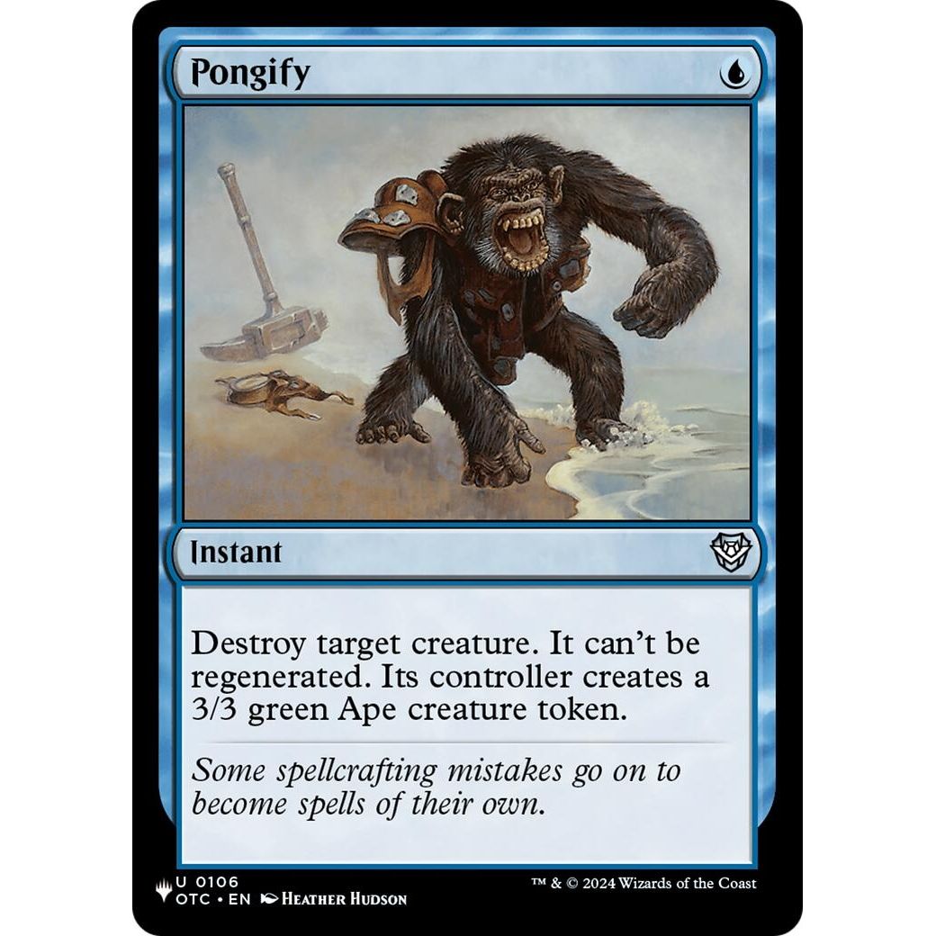 Image for Pongify (OTC) (106) (LIST) - Magic: The Gathering