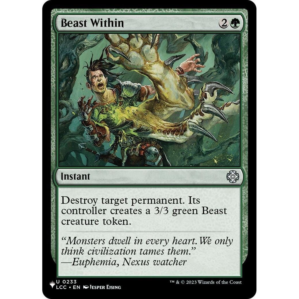 Image for Beast Within (LCC) (233) (LIST) - Magic: The Gathering