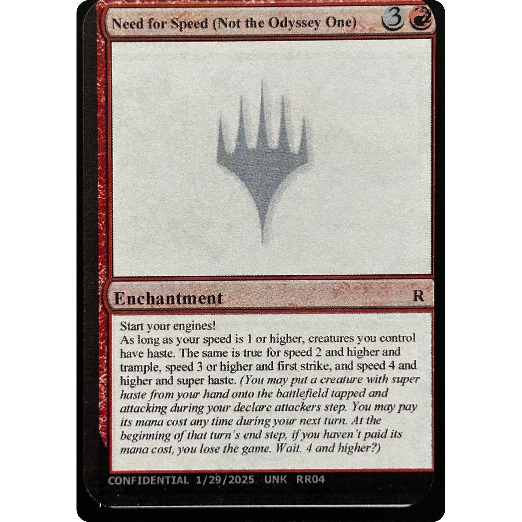 Image for Need for Speed (Not the Odyssey One) - Magic: The Gathering