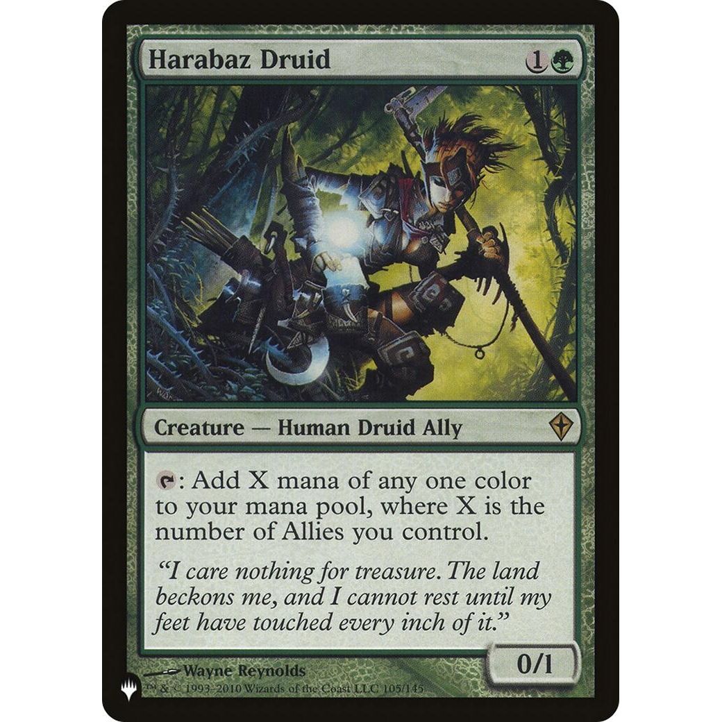 Image for Harabaz Druid (105/145) (LIST) - Magic: The Gathering