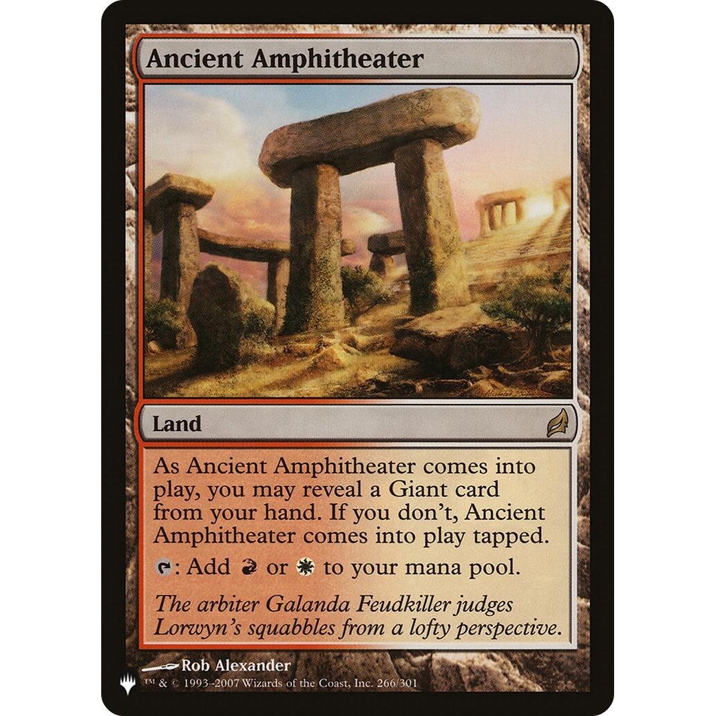 Image for Ancient Amphitheater (266/301) (LIST) - Magic: The Gathering