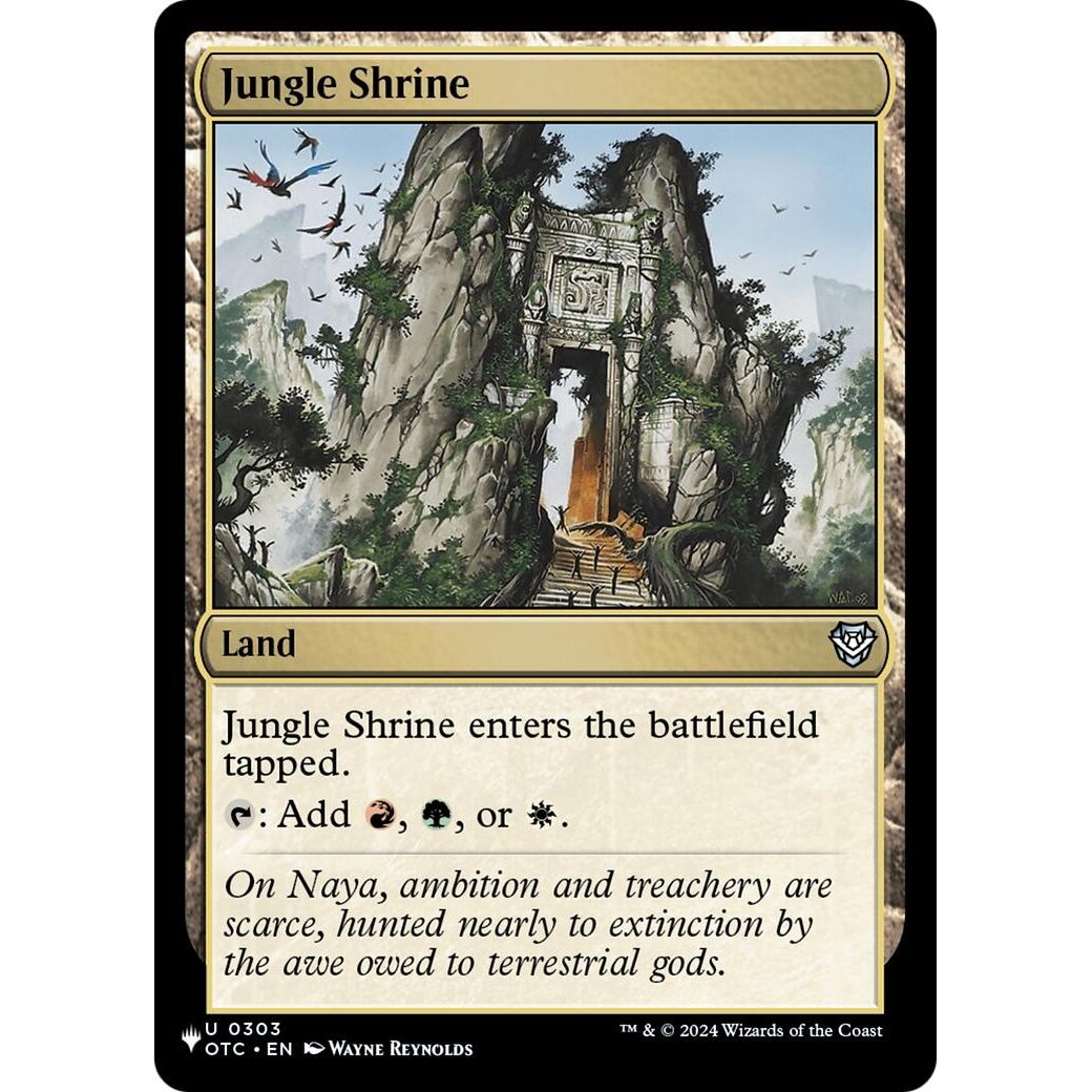 Image for Jungle Shrine (OTC) (303) (LIST) - Magic: The Gathering