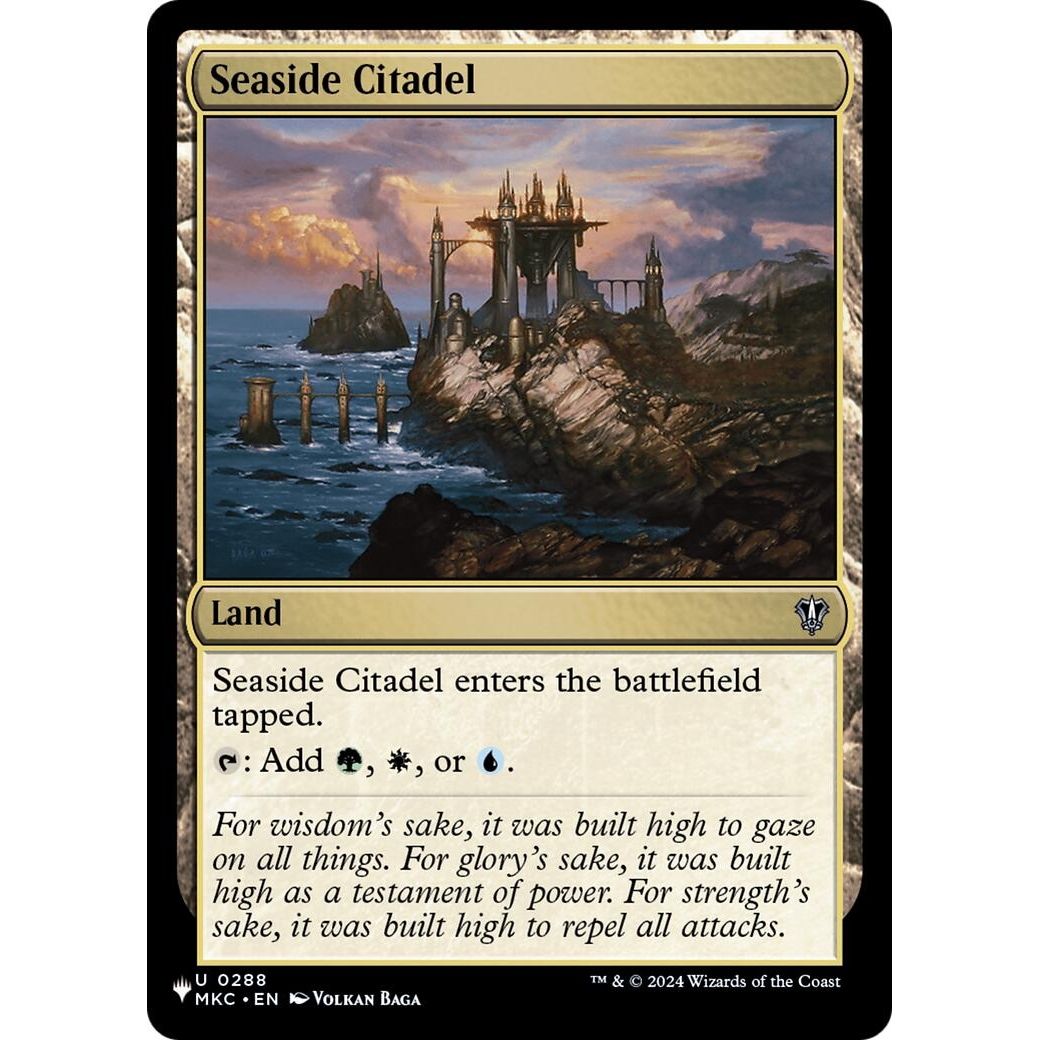 Image for Seaside Citadel (MKC) (288) (LIST) - Magic: The Gathering