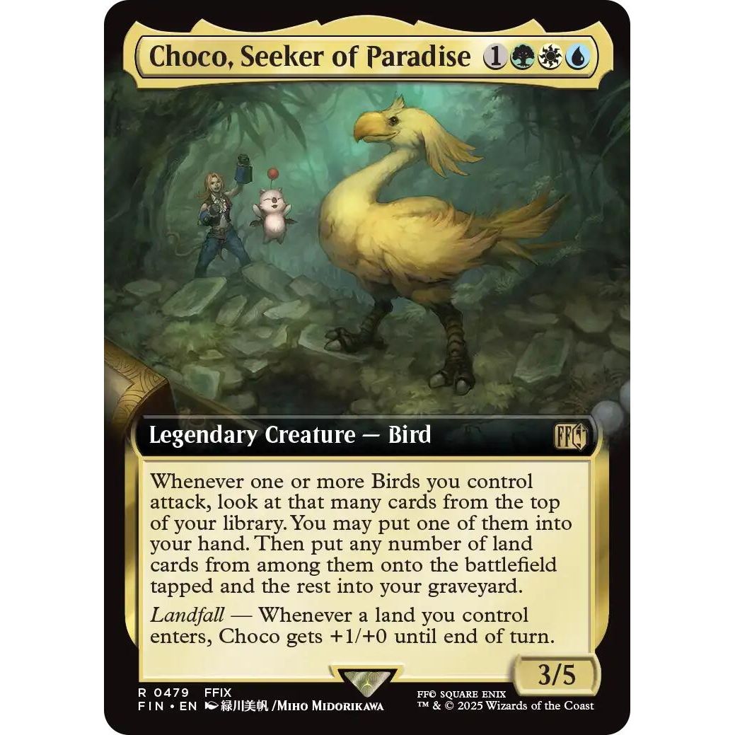 Image for Choco, Seeker of Paradise (Extended Art) (479) (FIN) - Magic: The Gathering