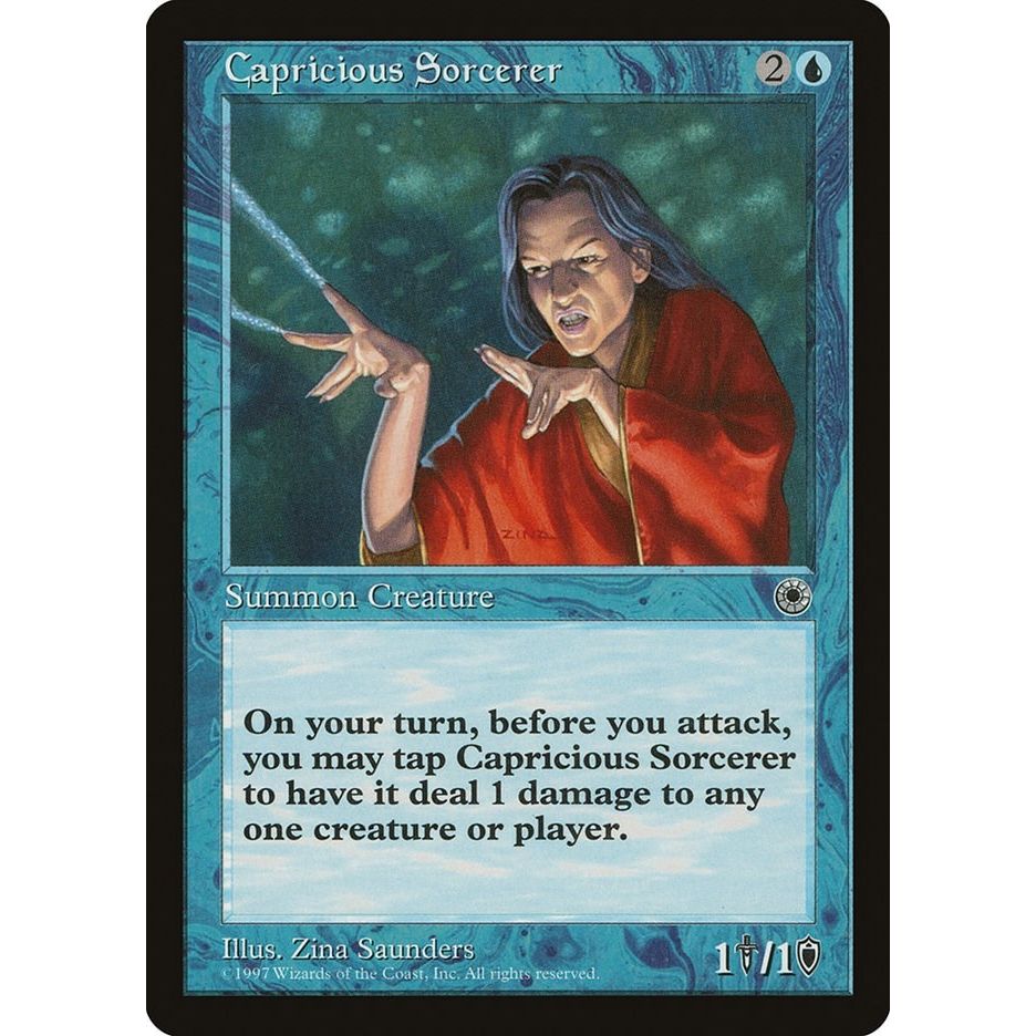 Image for Capricious Sorcerer (POR) - Magic: The Gathering