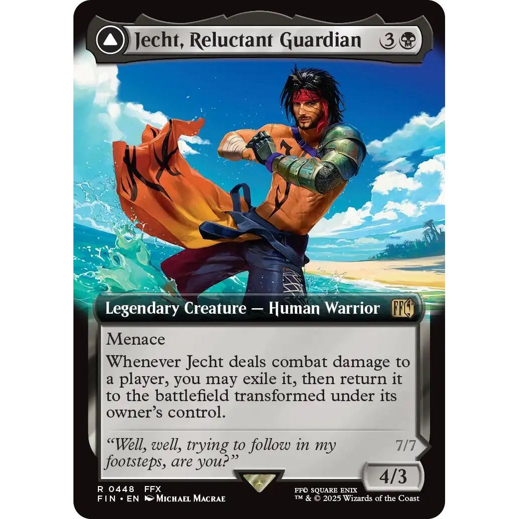 Image for Jecht, Reluctant Guardian (Extended Art) (448) (FIN) - Magic: The Gathering