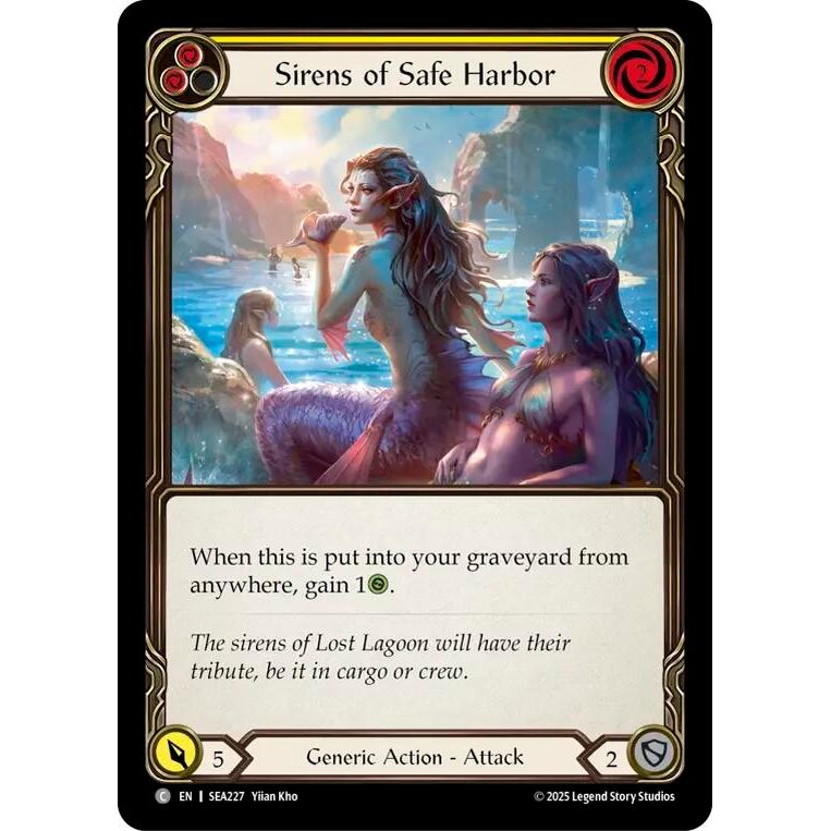 Image for Sirens of Safe Harbor (Yellow) (SEA227) - Flesh and Blood TCG