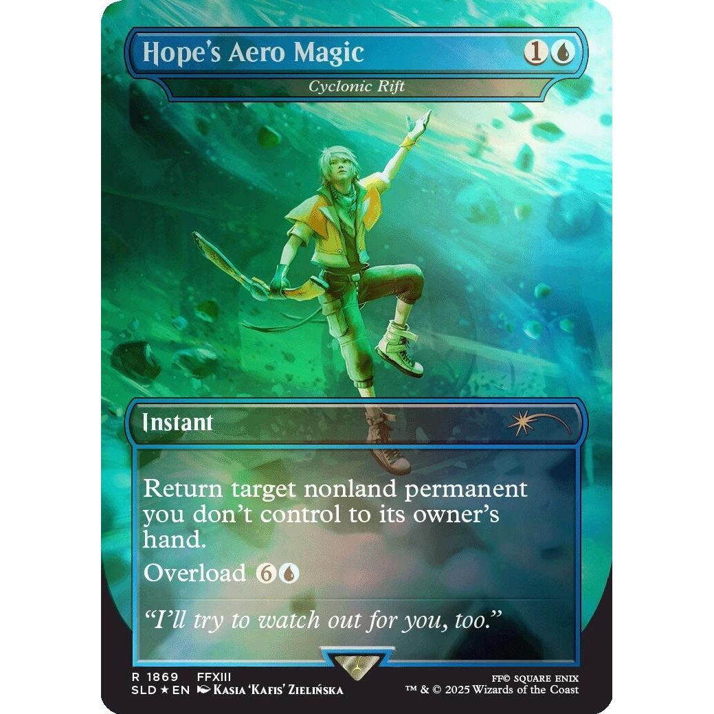 Image for Hope's Aero Magic - Cyclonic Rift (Rainbow Foil) (1869) (SLD) - Magic: The Gathering