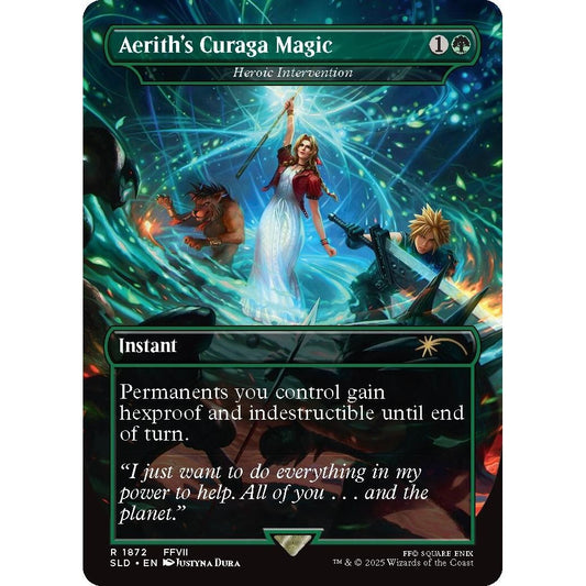 Image for Aerith's Curaga Magic - Heroic Intervention (1872) (SLD) - Magic: The Gathering