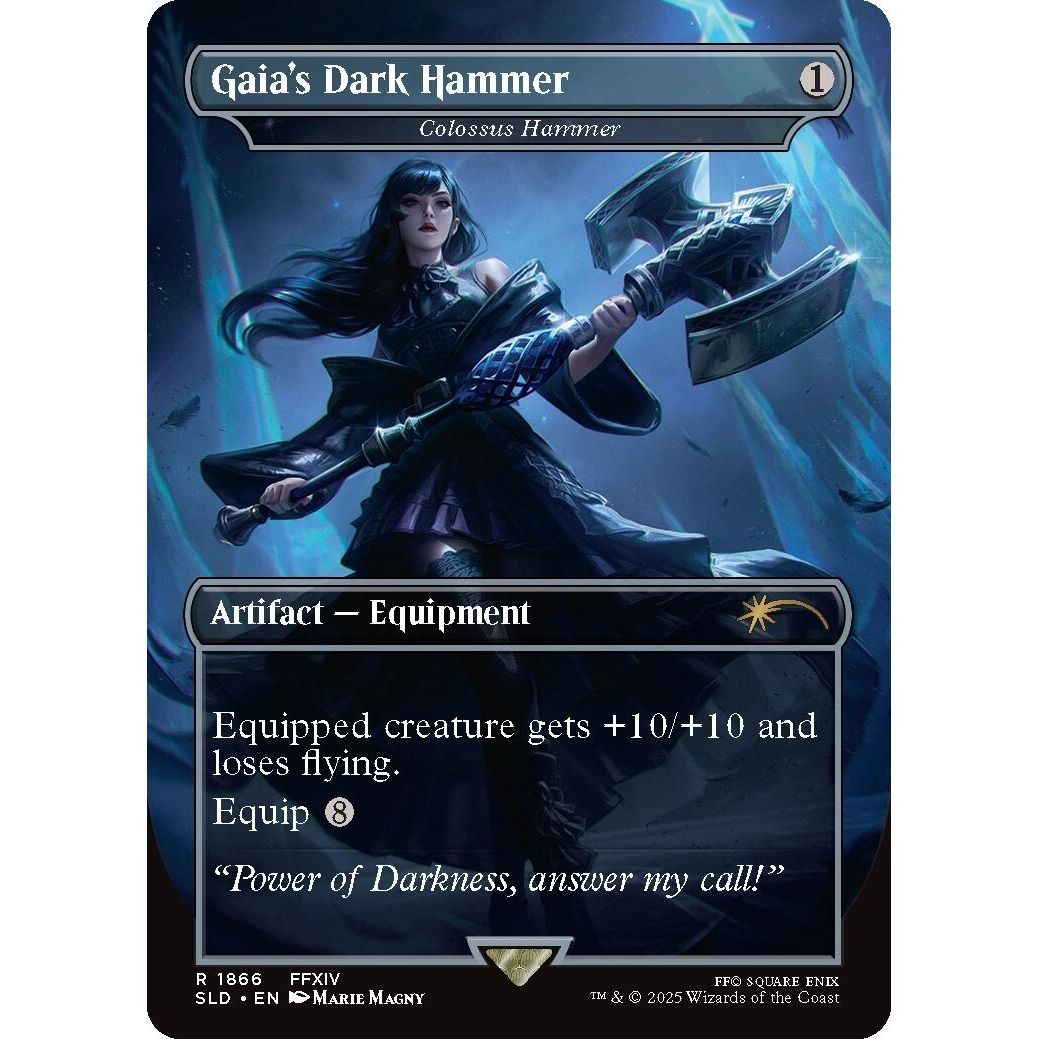 Image for Gaia's Dark Hammer - Colossus Hammer (1866) (SLD) - Magic: The Gathering