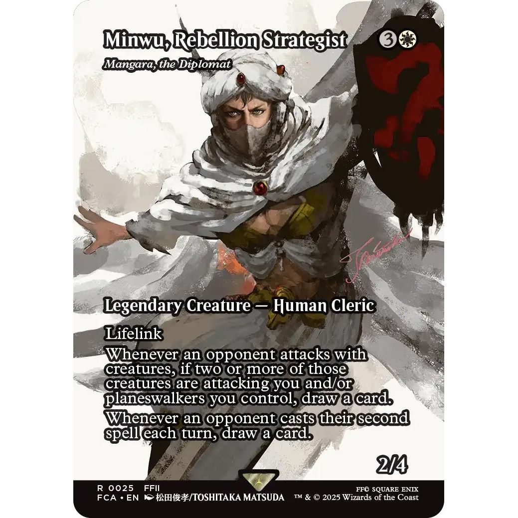 Image for Minwu, Rebellion Strategist - Mangara, the Diplomat (Showcase) (25) (FCA) - Magic: The Gathering