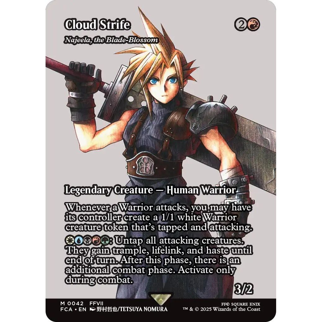 Image for Cloud Strife - Najeela, the Blade-Blossom (Showcase) (42) (FCA) - Magic: The Gathering