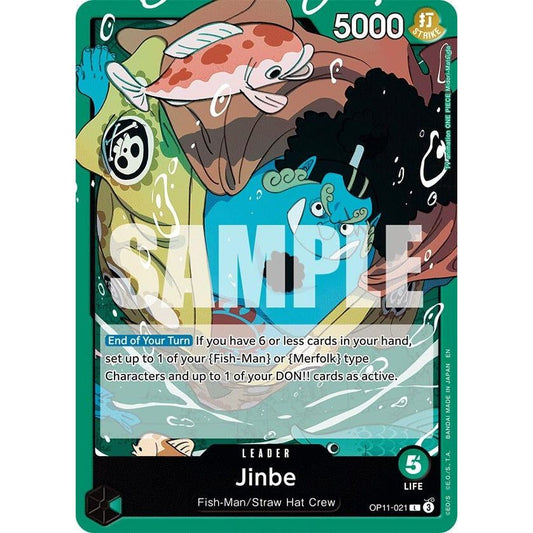 Image for Jinbe (021) (OP11-021) (OP11) - One Piece Card Game