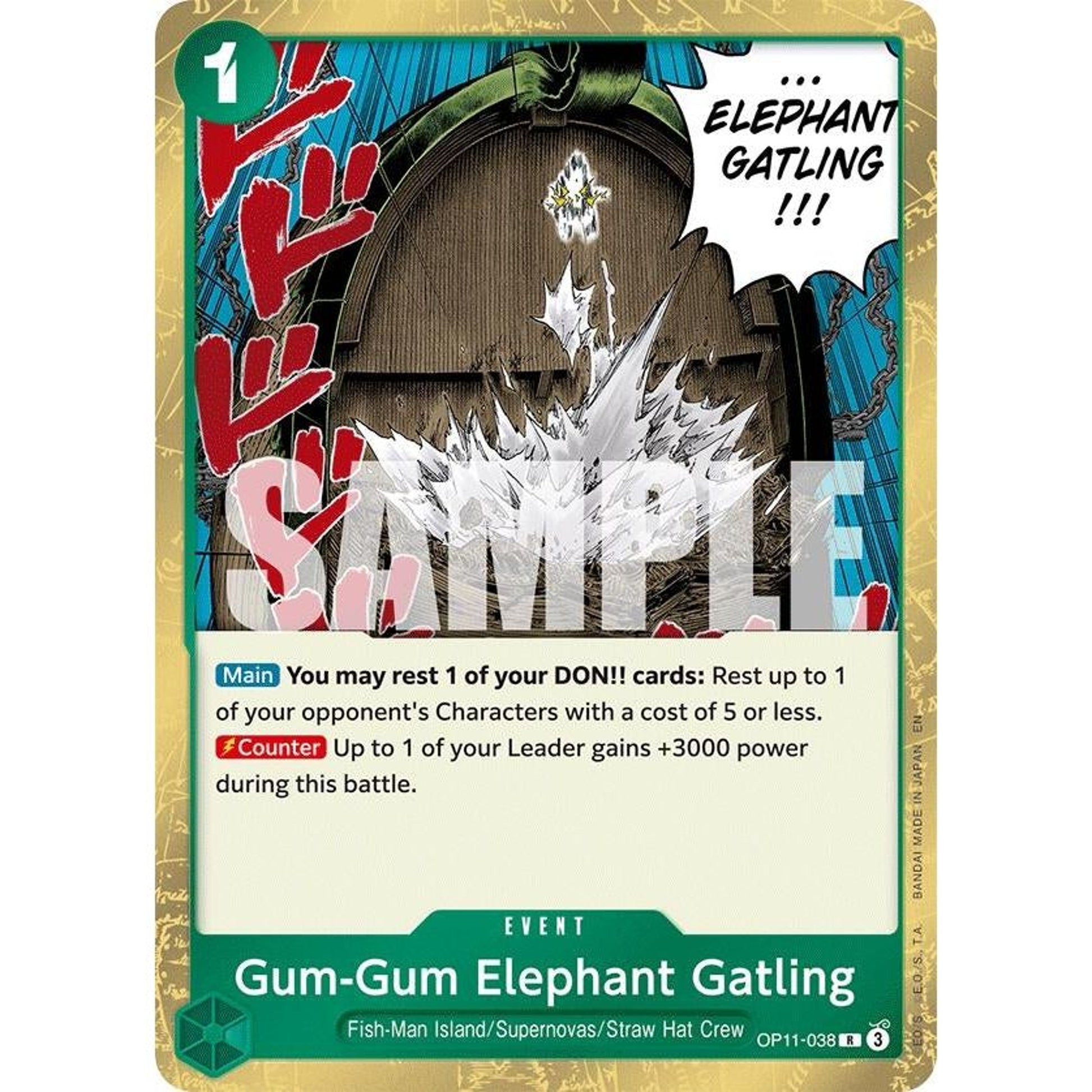 Image for Gum-Gum Elephant Gatling (OP11-038) (OP11) - One Piece Card Game