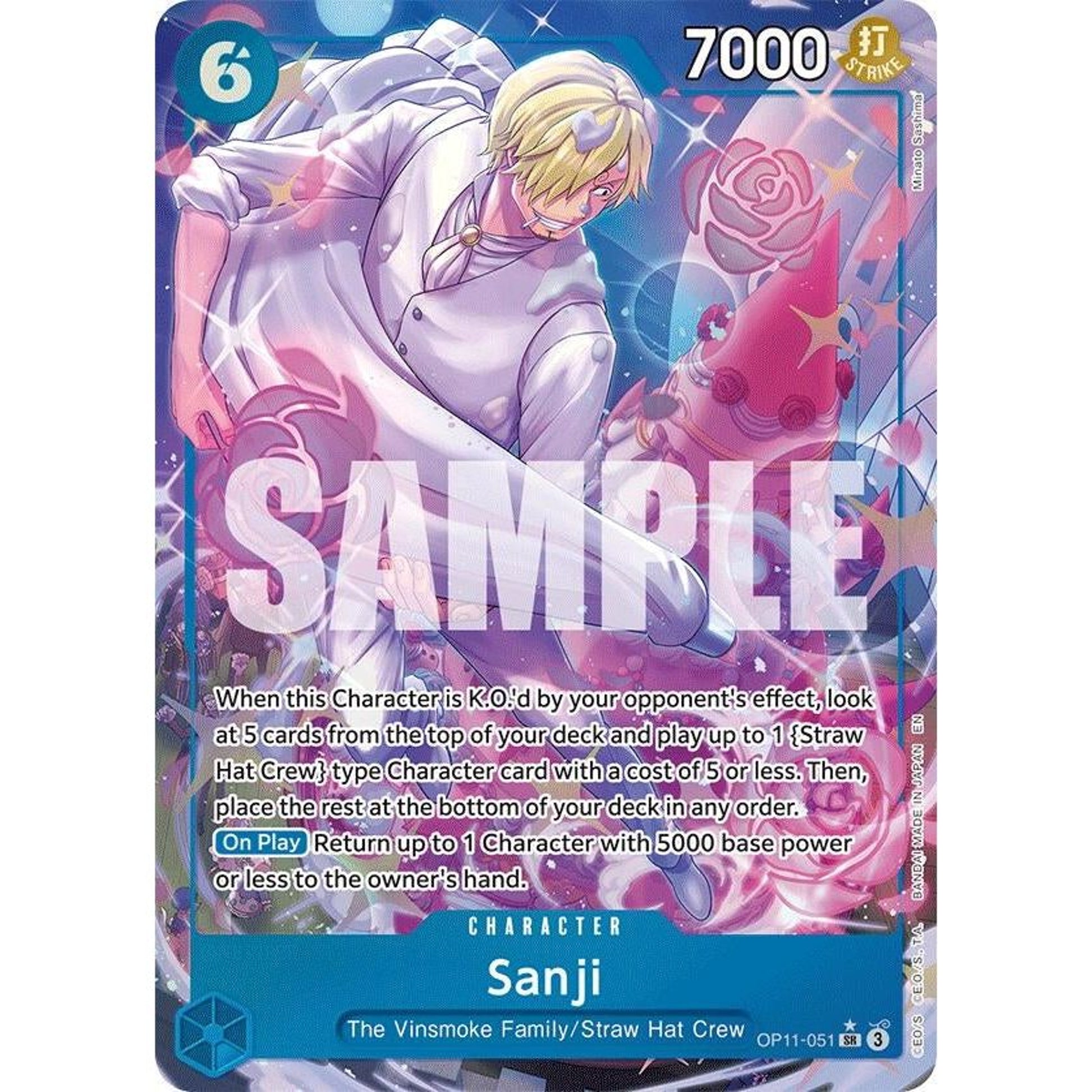 Image for Sanji (Alternate Art) (OP11-051) (OP11) - One Piece Card Game