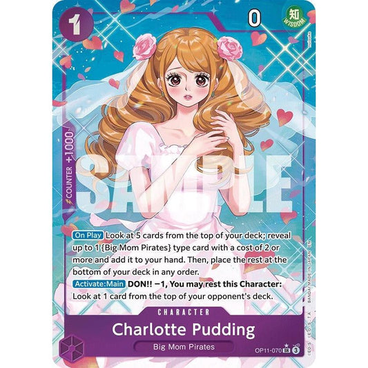 Image for Charlotte Pudding (Alternate Art) (OP11-070) (OP11) - One Piece Card Game