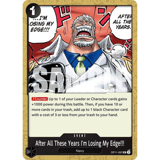 Image for After All These Years I'm Losing My Edge!!! (OP11-097) (OP11) - One Piece Card Game