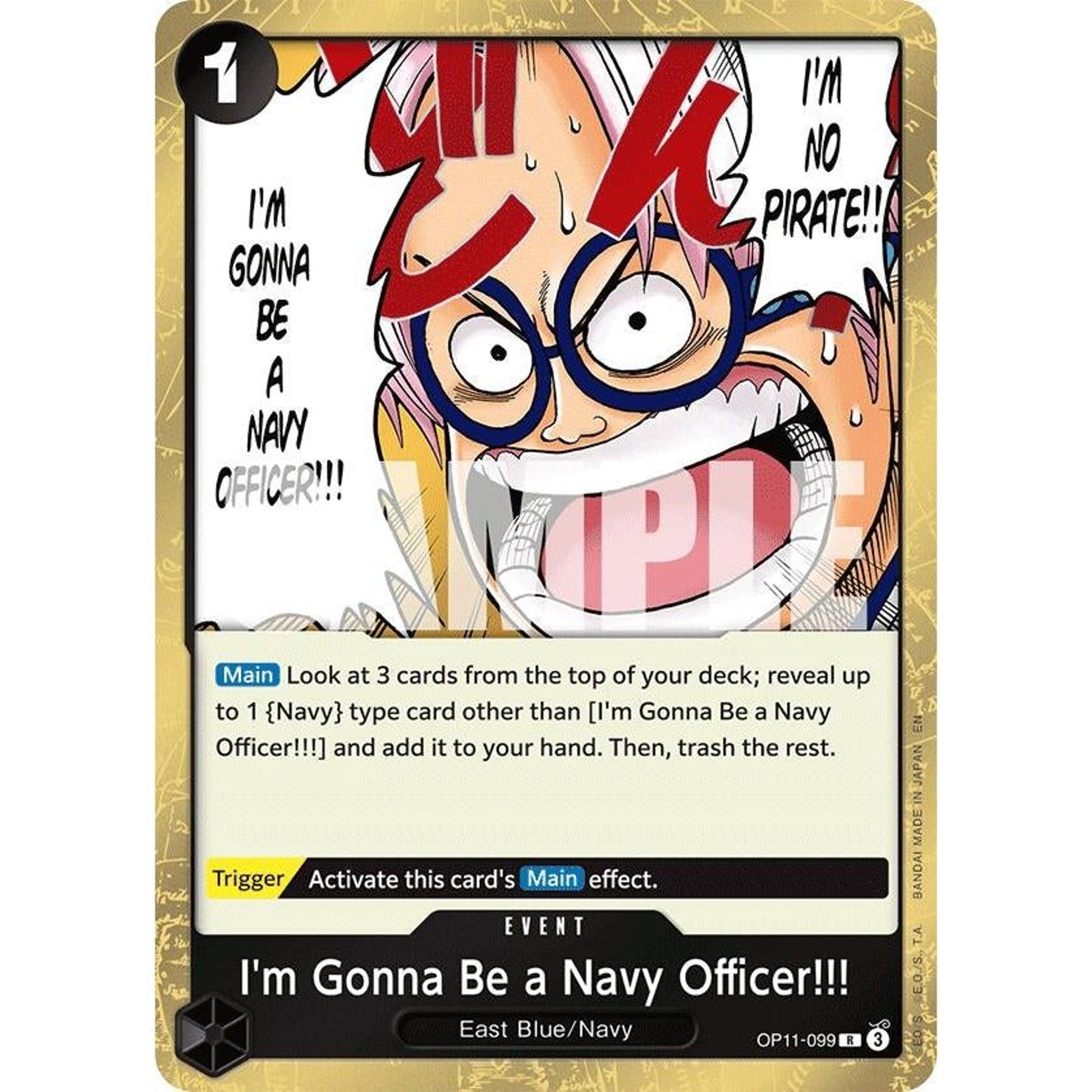Image for I'm Gonna Be a Navy Officer!!! (OP11-099) (OP11) - One Piece Card Game