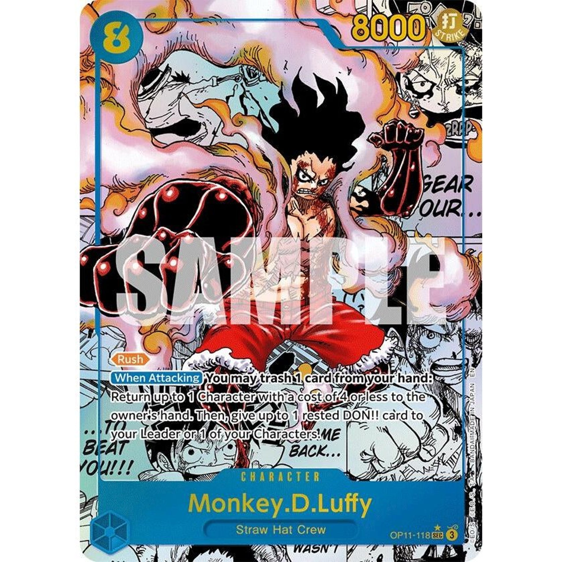 Image for Monkey.D.Luffy (118) (Manga) (OP11-118) (OP11) - One Piece Card Game