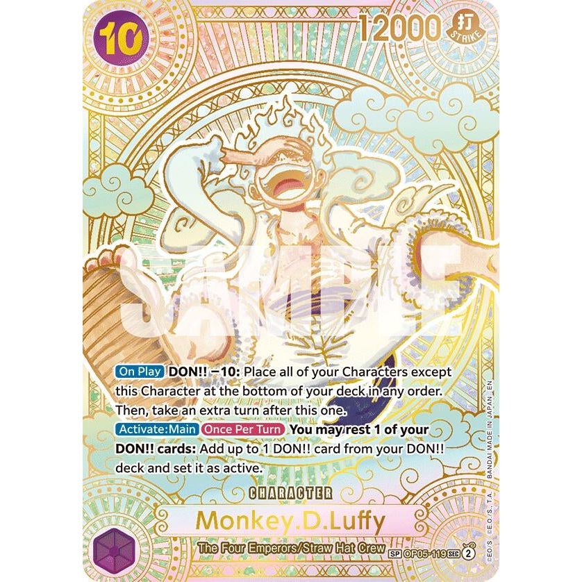 Image for Monkey.D.Luffy (119) (SP) (Gold) (OP05-119) (OP11) - One Piece Card Game