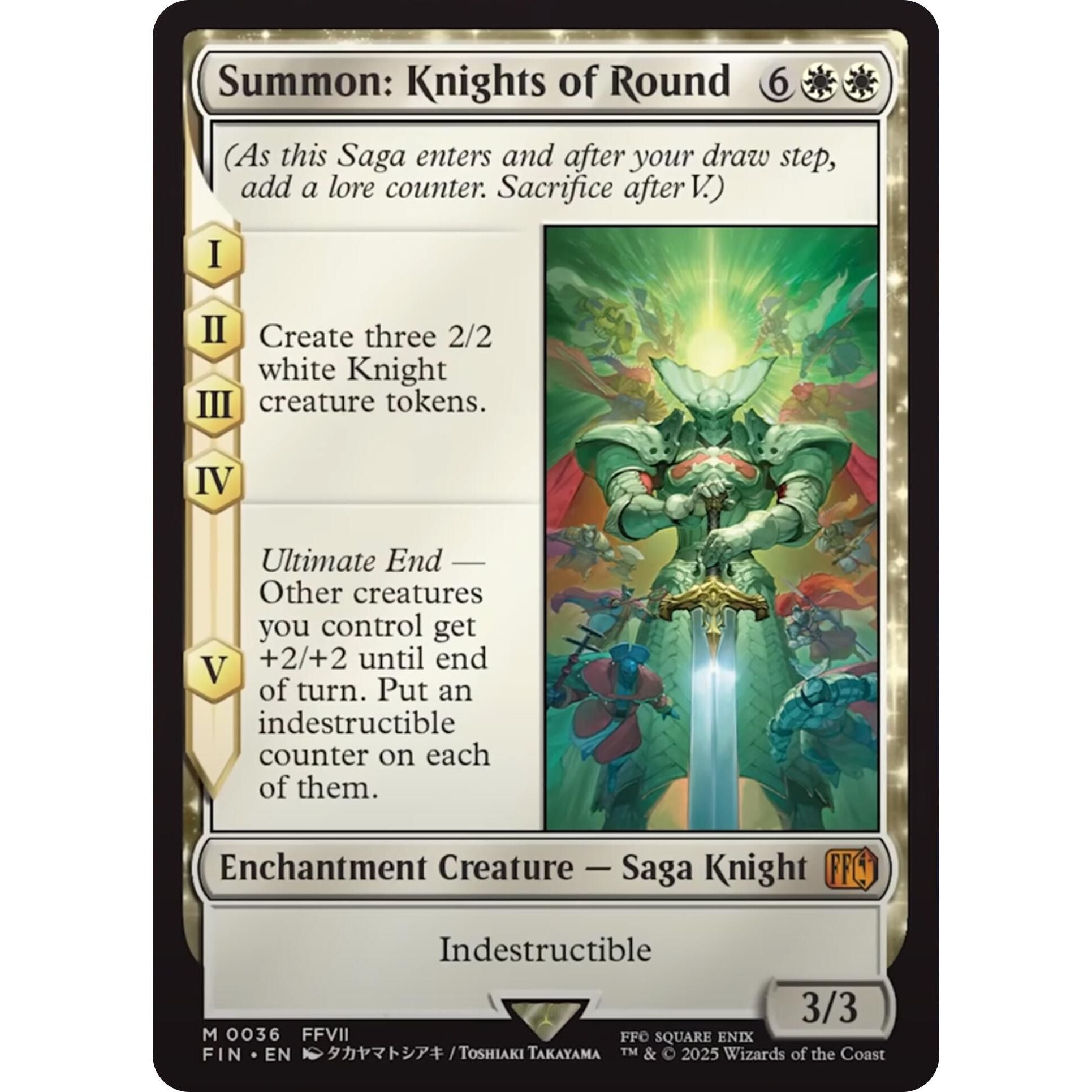 Image for Summon: Knights of Round (36) (FIN) - Magic: The Gathering