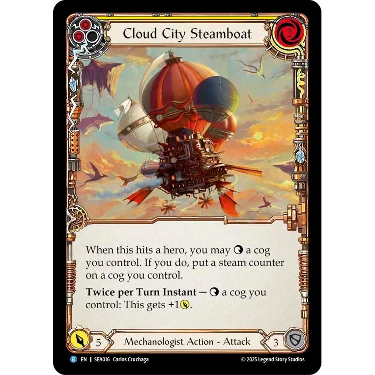 Image for Cloud City Steamboat (Yellow) (SEA016) - Flesh and Blood TCG