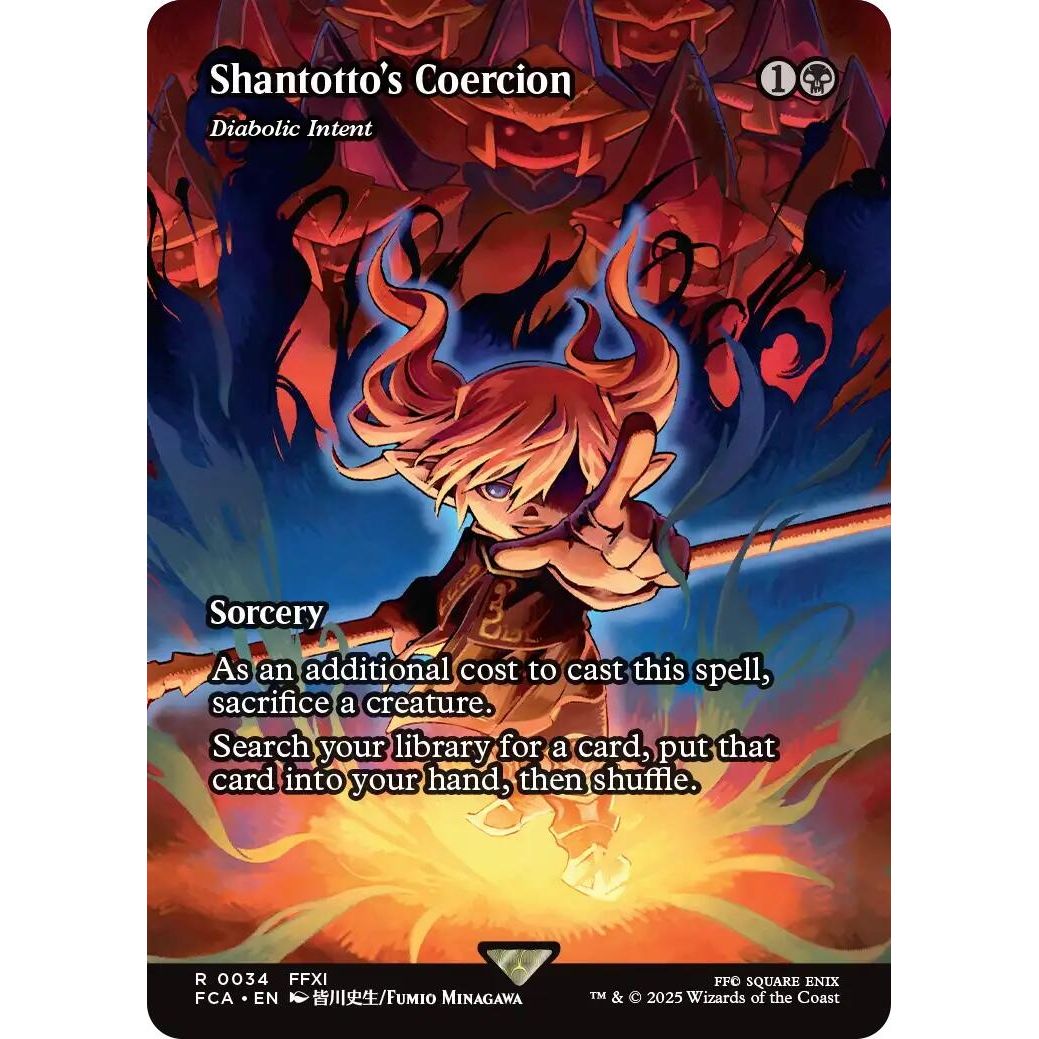 Image for Shantotto's Coercion - Diabolic Intent (Showcase) (34) (FCA) - Magic: The Gathering