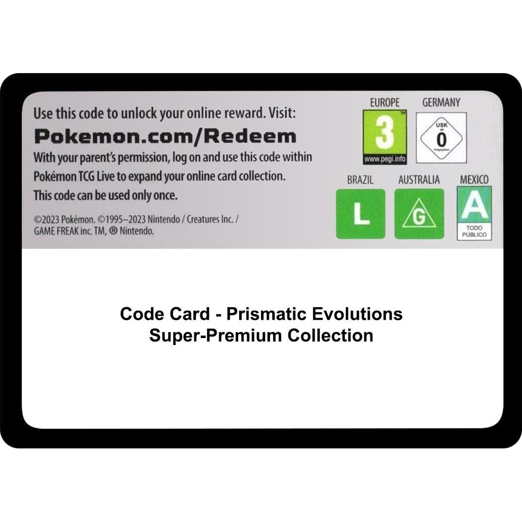 Image for Code Card - Prismatic Evolutions Super-Premium Collection (PRE) - Pokemon