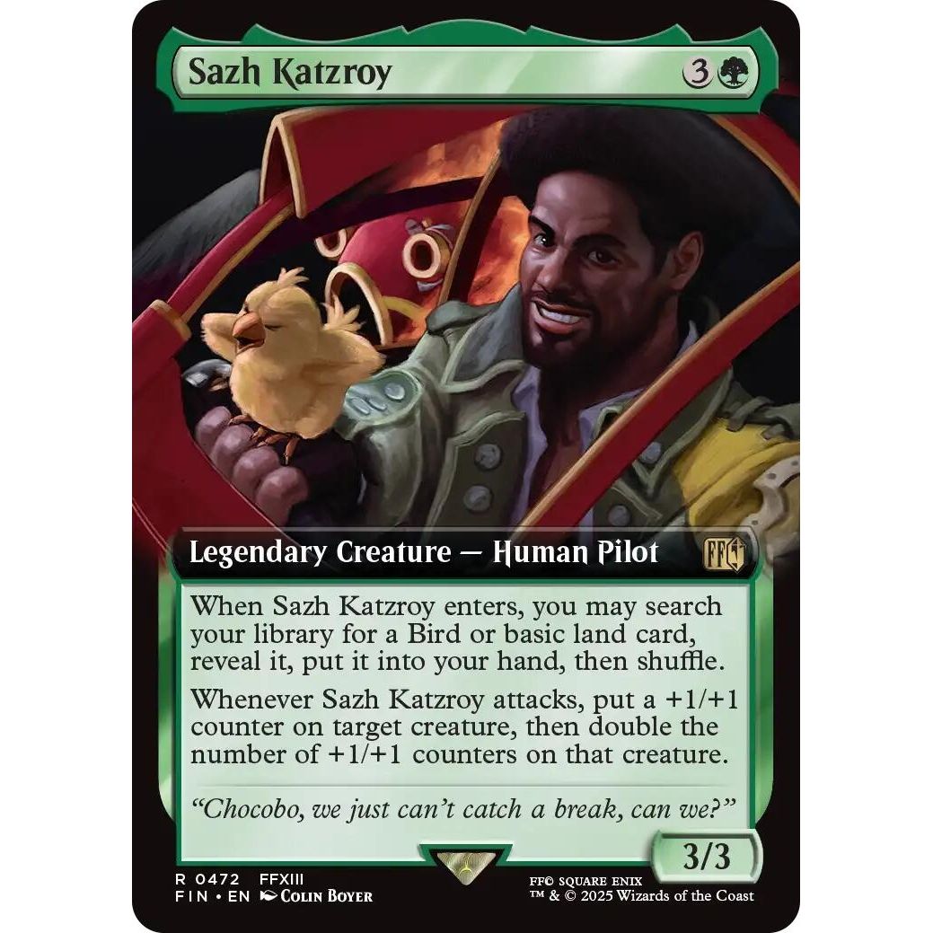 Image for Sazh Katzroy (Extended Art) (472) (FIN) - Magic: The Gathering