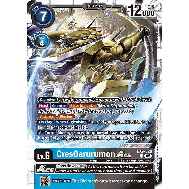 Image for CresGarurumon ACE (EX9-020 R) (EX09) - Digimon Card Game