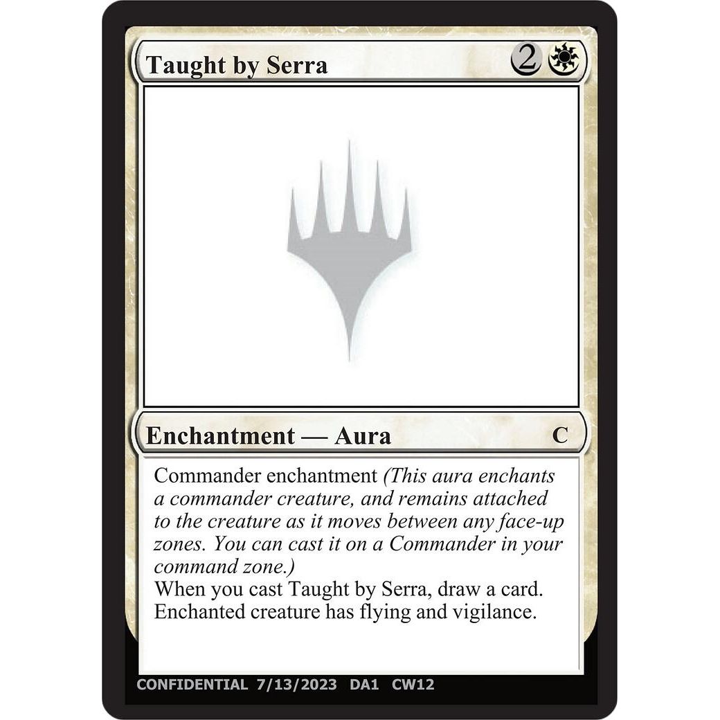 Image for Taught by Serra - Magic: The Gathering