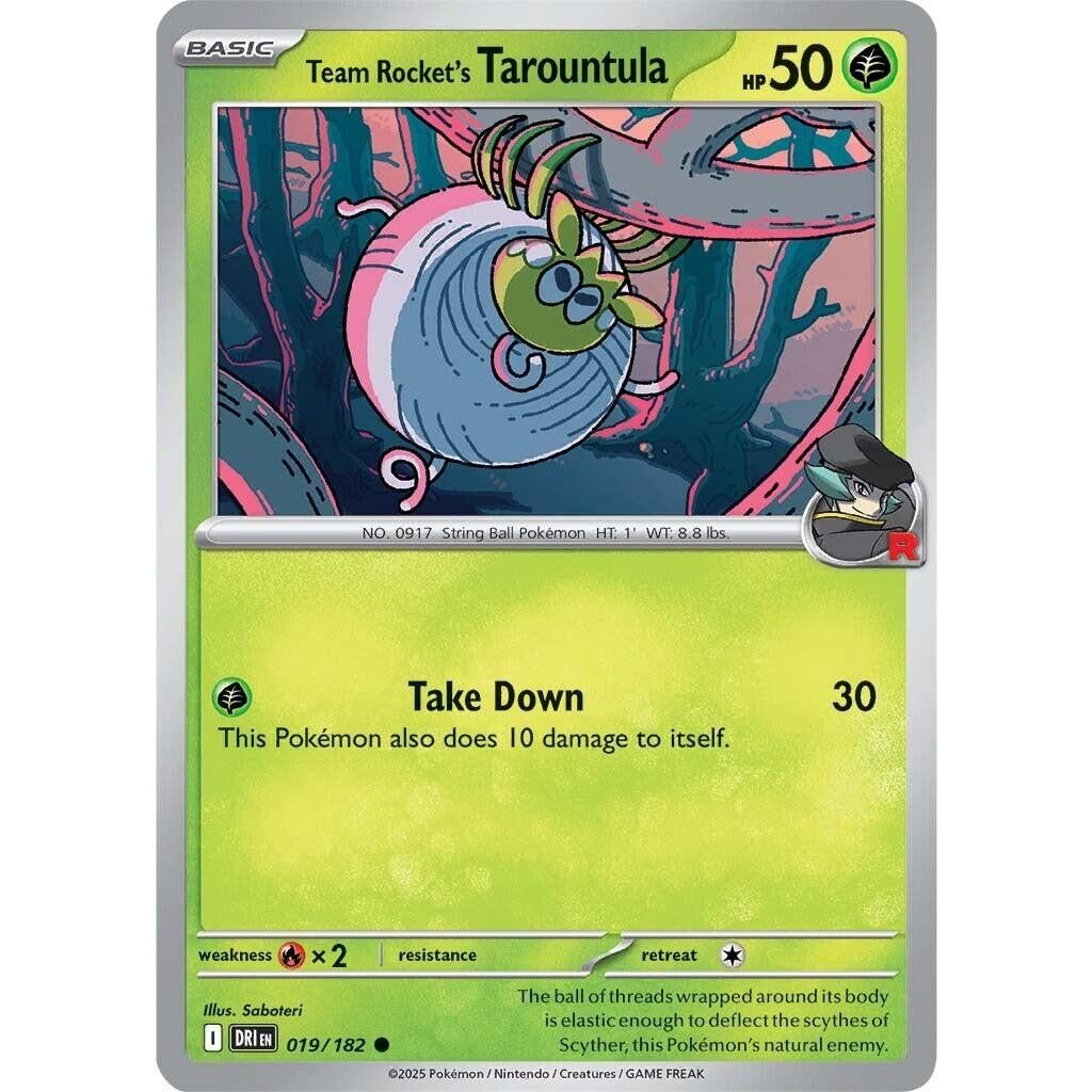 Image for Team Rocket's Tarountula (019/182) (DRI) - Pokemon