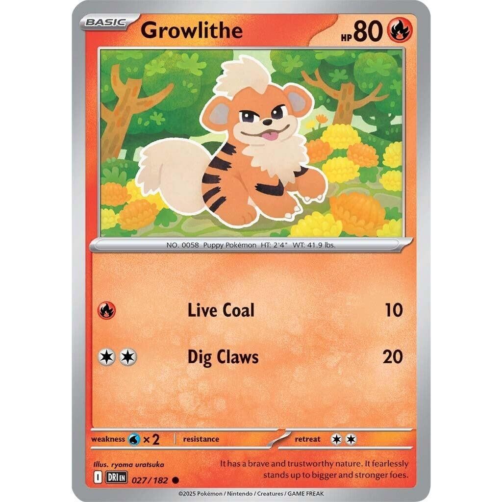 Image for Growlithe (027/182) (DRI) - Pokemon