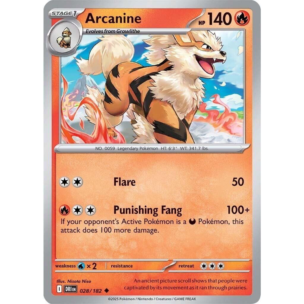 Image for Arcanine (028/182) (DRI) - Pokemon
