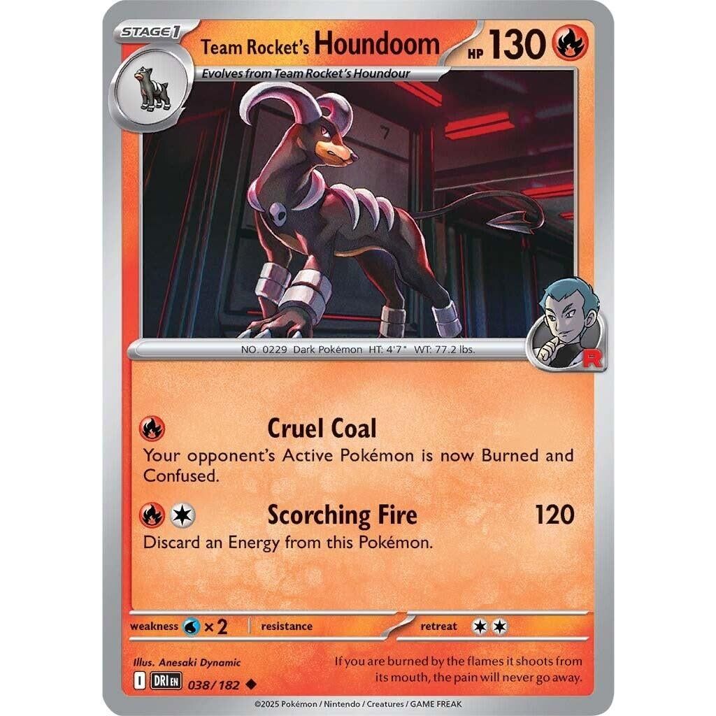Image for Team Rocket's Houndoom (038/182) (DRI) - Pokemon