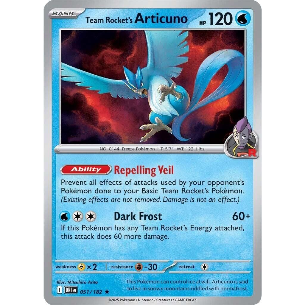 Image for Team Rocket's Articuno (051/182) (DRI) - Pokemon