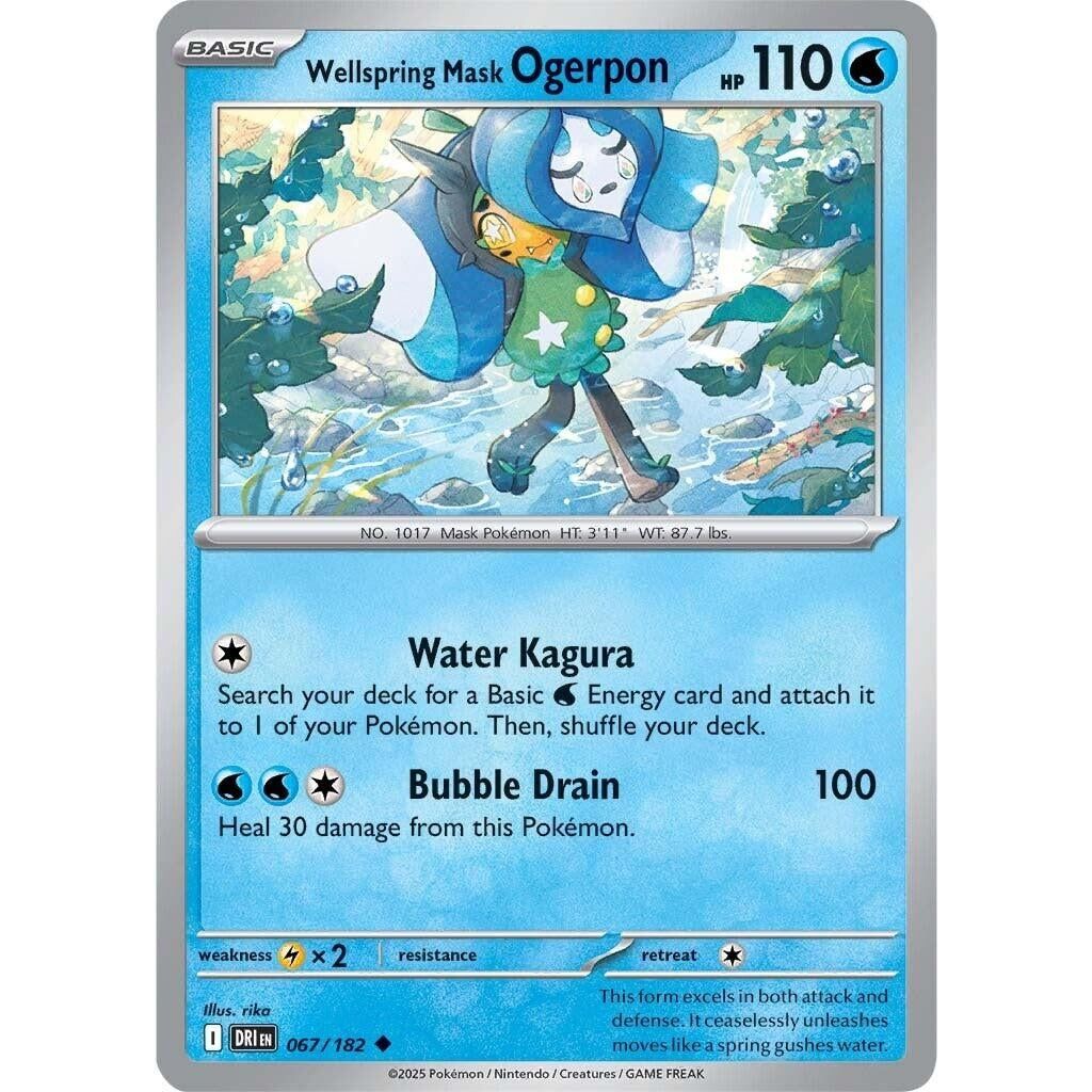 Image for Wellspring Mask Ogerpon (067/182) (DRI) - Pokemon