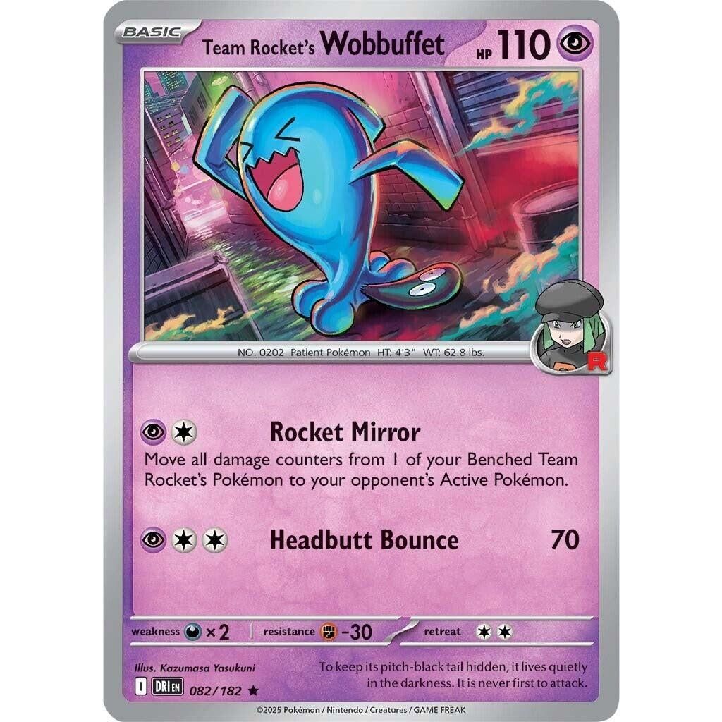 Image for Team Rocket's Wobbuffet (082/182) (DRI) - Pokemon