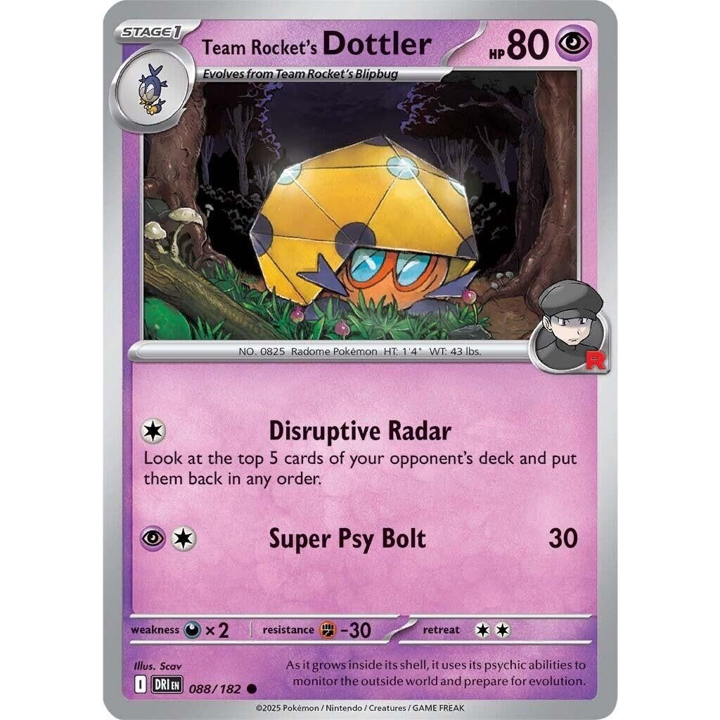 Image for Team Rocket's Dottler (088/182) (DRI) - Pokemon