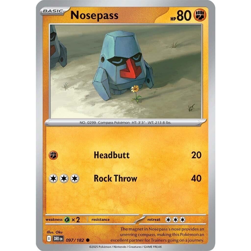 Image for Nosepass (097/182) (DRI) - Pokemon