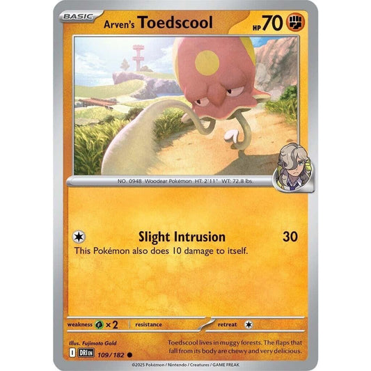 Image for Arven's Toedscool (109/182) (DRI) - Pokemon