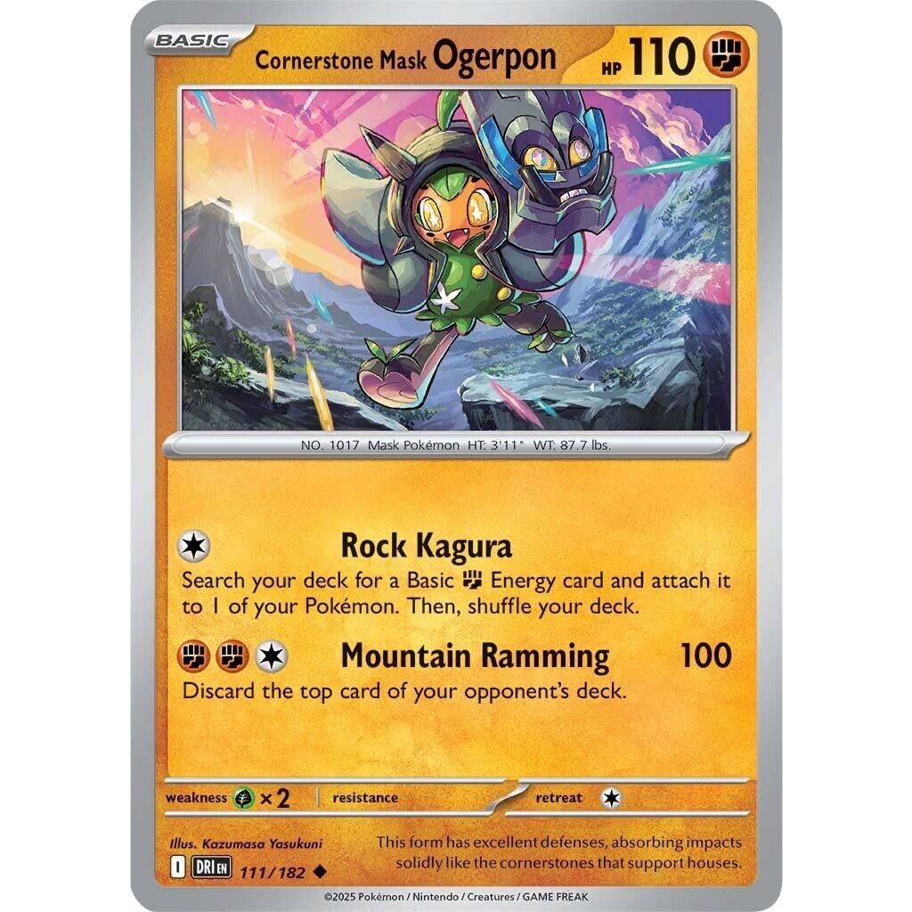Image for Cornerstone Mask Ogerpon (111/182) (DRI) - Pokemon