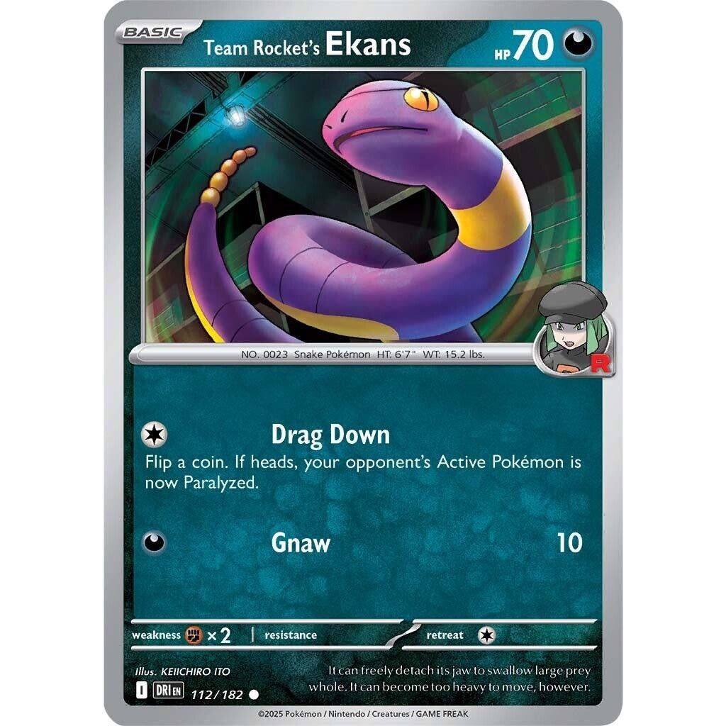 Image for Team Rocket's Ekans (112/182) (DRI) - Pokemon