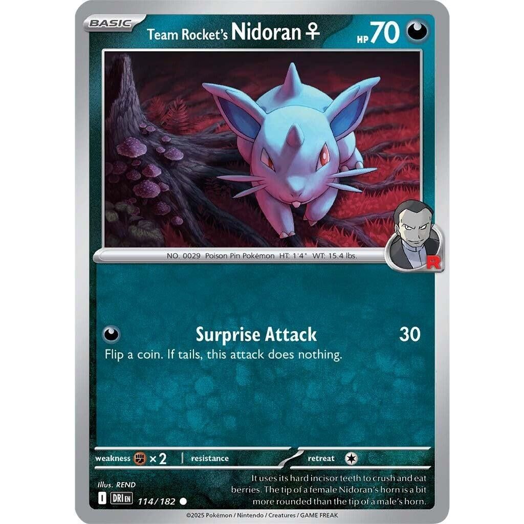 Image for Team Rocket's Nidoran F (114/182) (DRI) - Pokemon
