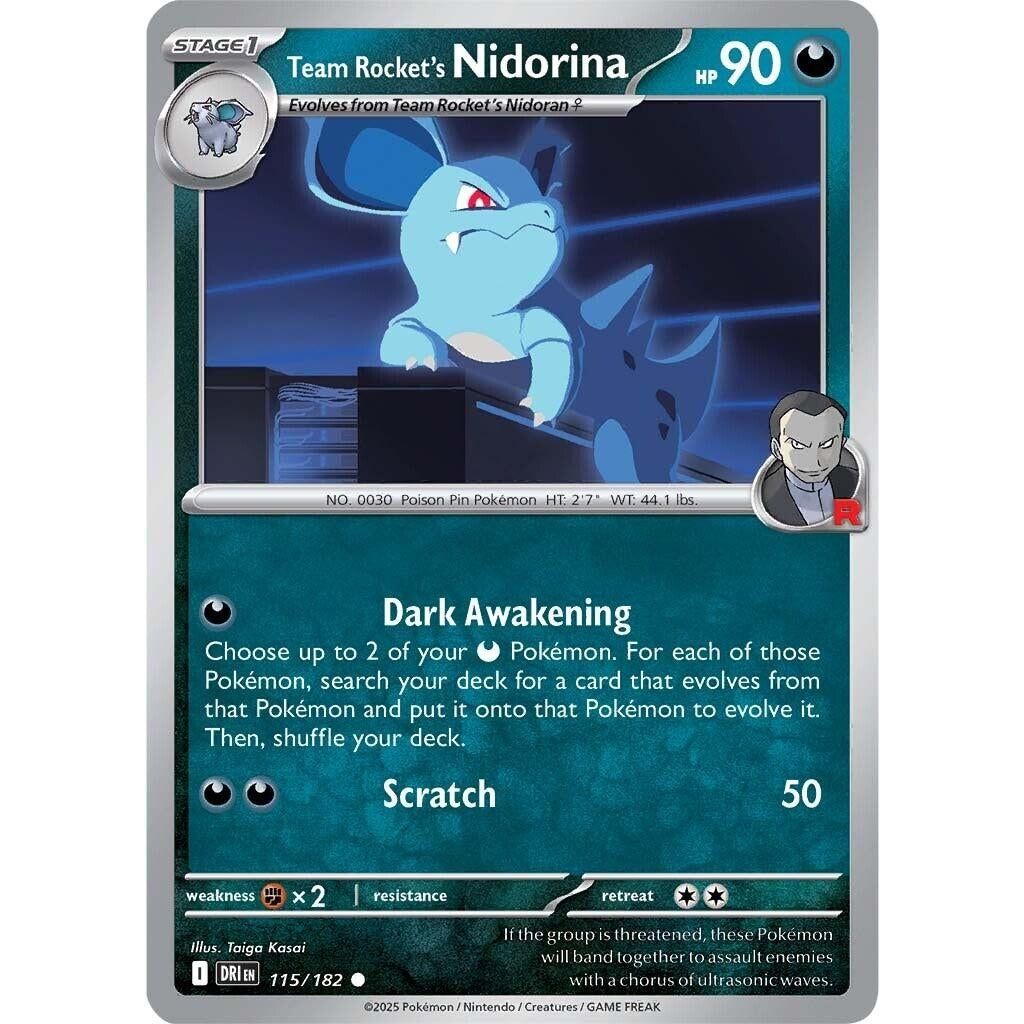 Image for Team Rocket's Nidorina (115/182) (DRI) - Pokemon